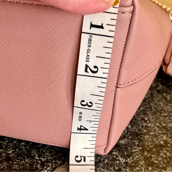 Anne Klein NWT Laine TZ Satchel Tote Removable Crossbody Strap Cardholder Pink - Picture 11 of 15